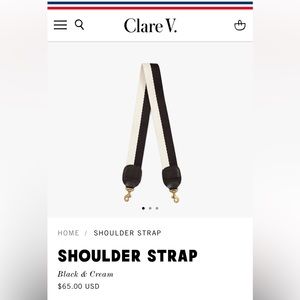 NWOT CLARE V SHOULDER STRAP